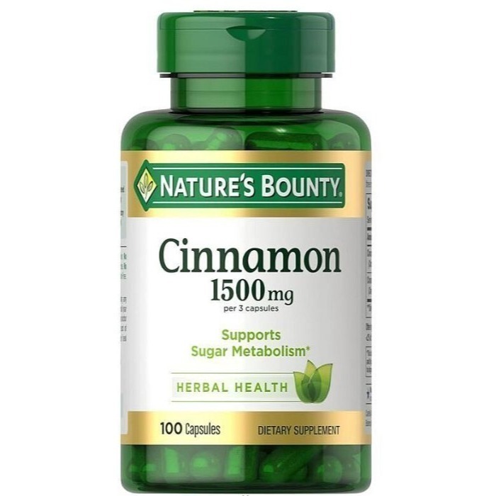 現貨自然之寶錫蘭肉桂加鉻2000mg，60粒/肉桂1500mg，100粒Nature＇s Bounty Cinnamon-規格圖3
