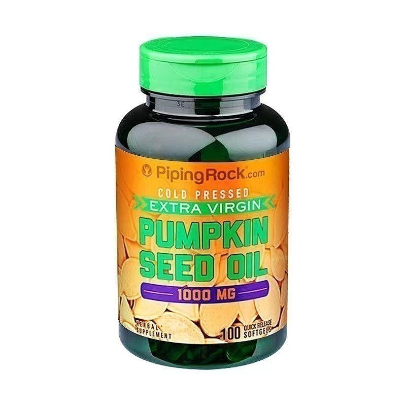 【現貨快速達】南瓜籽油 1000mg，3000mg 南瓜子油 美商PipingRock Pumpkin Seed Oil-細節圖5