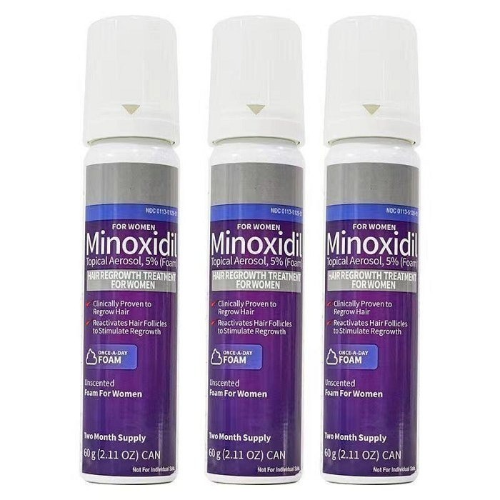 【現貨】美國kirkland科克蘭好市多女士頭髮頭皮髮根毛囊慕斯泡沫強效5%單瓶60g*6瓶/盒-細節圖4