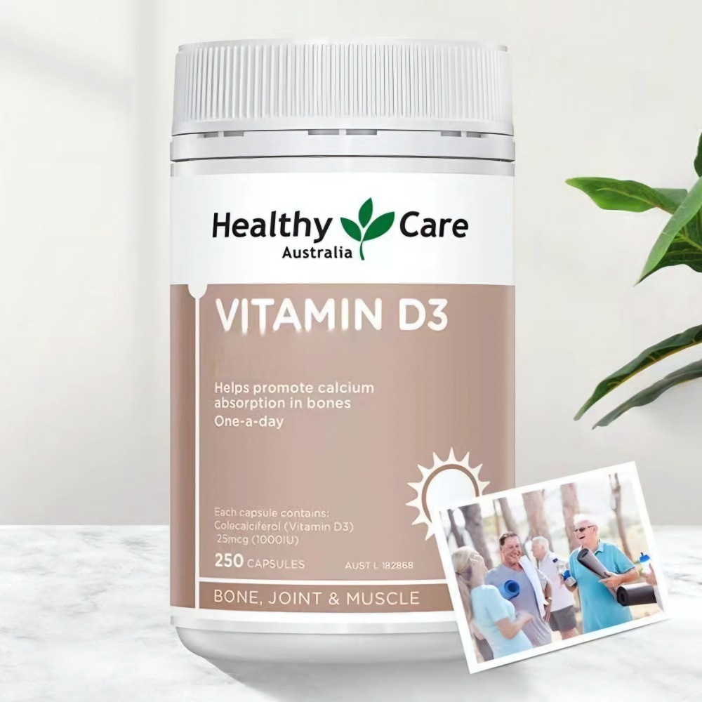 維生素d3補充vd3軟膠250粒/500粒促進鈣磷吸收維他命d3澳商Healthy Care澳世康-細節圖2