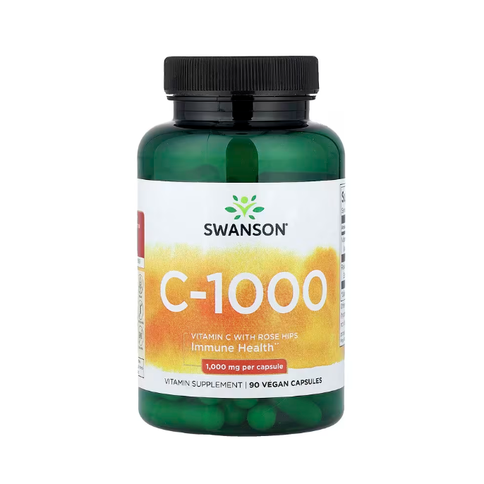 【現貨快速達】美國swanson維C1000玫瑰果維生素C高含量/維C500柑橘生物類黃酮維生素C高含量維他命c-細節圖3