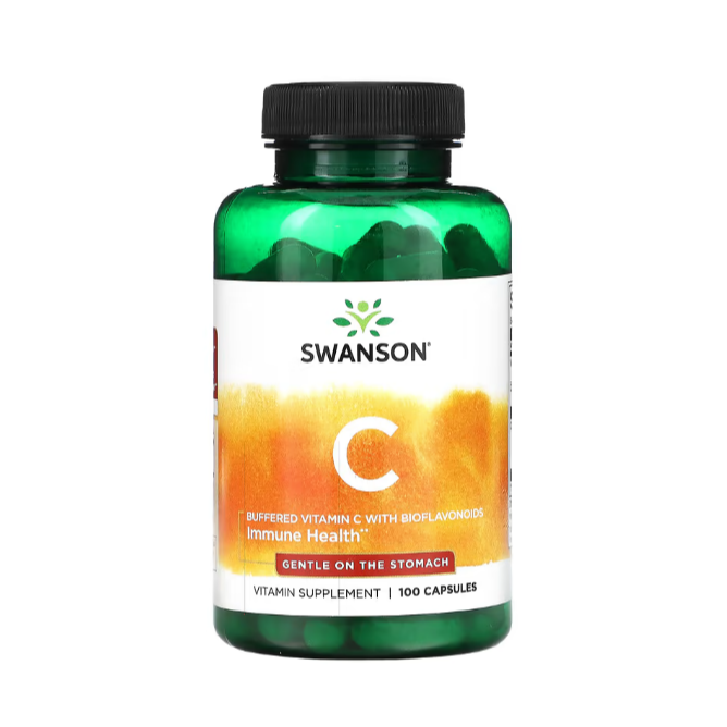 【現貨快速達】美國swanson維C1000玫瑰果維生素C高含量/維C500柑橘生物類黃酮維生素C高含量維他命c-細節圖6