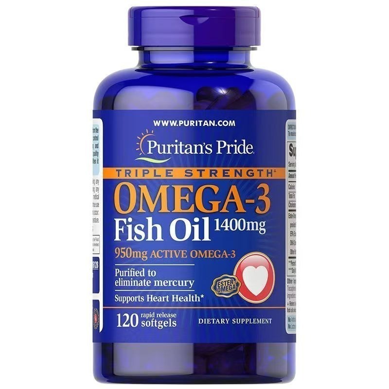 【現貨】EPA歐米伽3魚油DHA軟膠1400mg黑鑽級90粒，120粒普麗普萊美國深海魚油omega3-規格圖3