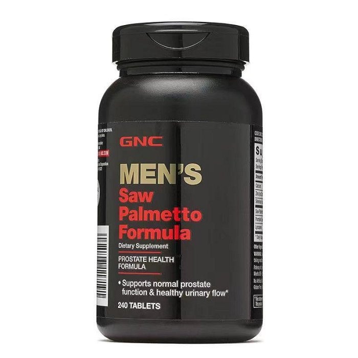 【現貨】GNC攝護寧男士鋸棕櫚南瓜籽番茄紅素鈣鋅硒葵多效合一240粒MEN＇S Saw Palmetto Formula-細節圖3