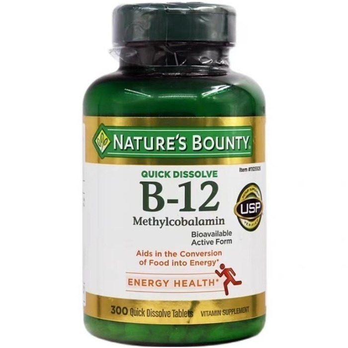 自然之寶維生素B12維他命 鈷胺素 美商NATURE＇S BOUNTY QUICK DISSOLVE-細節圖2