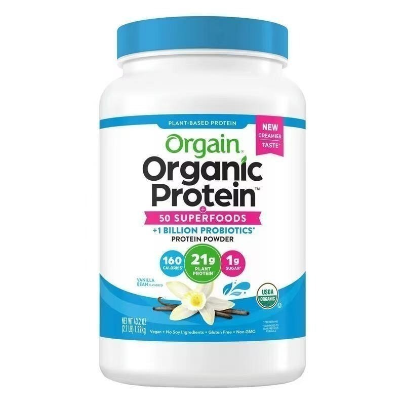 【現貨】Orgain傲感植物優蛋白天然植物全營養蛋白粉成人高蛋白質1.22Kg香草口味510g巧克力1.20Kg乳清蛋白-細節圖2