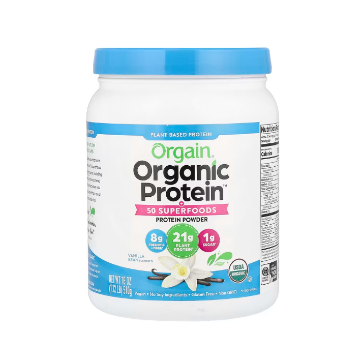 【現貨】Orgain傲感植物優蛋白天然植物全營養蛋白粉成人高蛋白質1.22Kg香草口味510g巧克力1.20Kg乳清蛋白-細節圖4