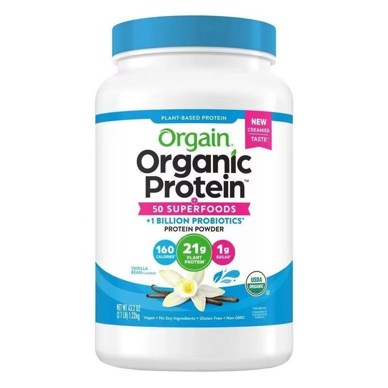【現貨】Orgain傲感植物優蛋白天然植物全營養蛋白粉成人高蛋白質1.22Kg香草口味510g巧克力1.20Kg超級食物-細節圖4