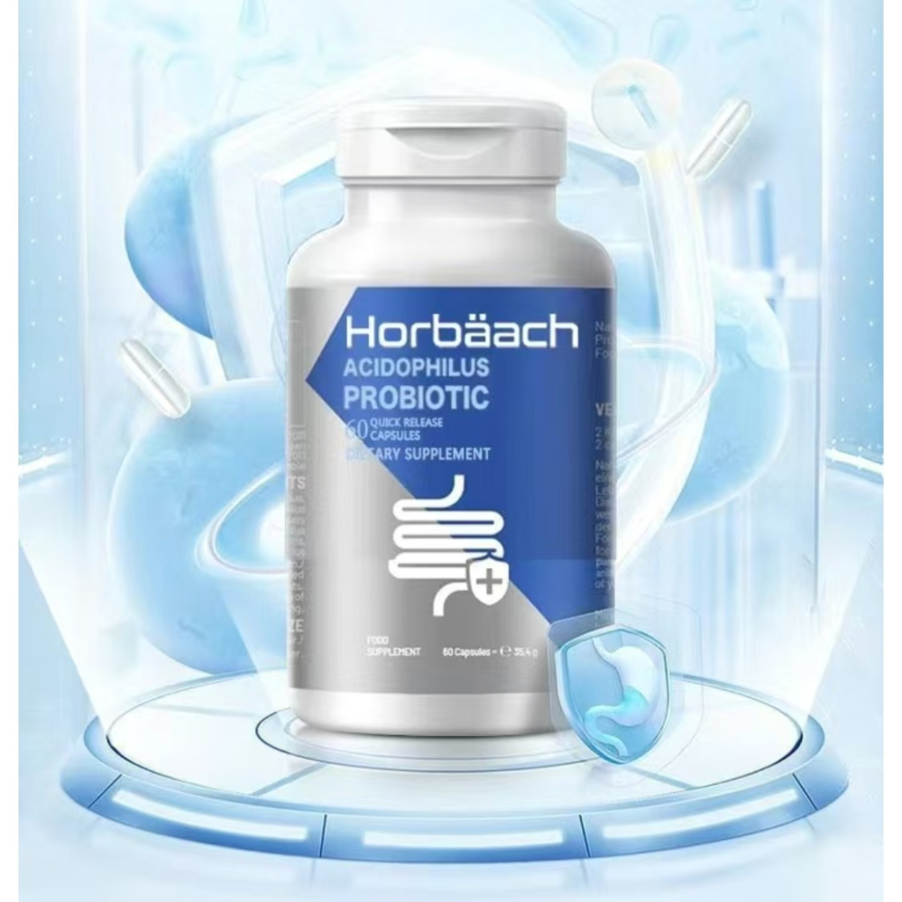 Horbäach美國18種高活性菌 特益菌 60粒 9000億 益生菌 酵素 低聚果糖 水蘇糖 菊粉-細節圖3