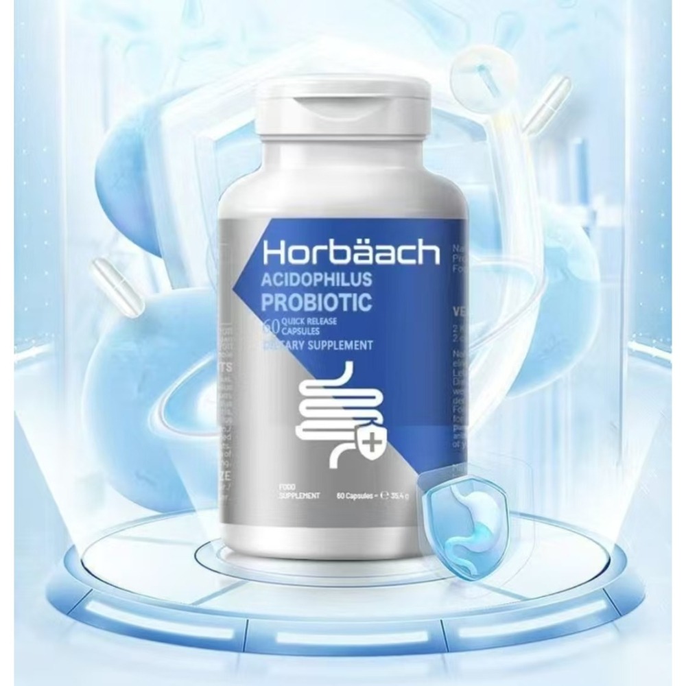 【現貨】Horbäach美國18種高活性菌 特益菌 60粒 9000億 益生菌 酵素 低聚果糖 水蘇糖 菊粉-細節圖3