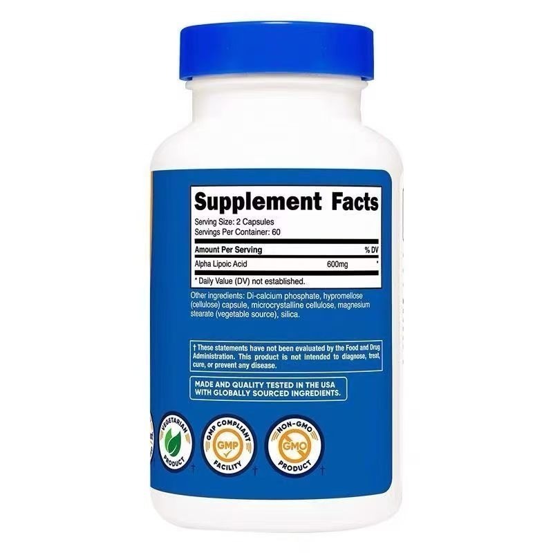 美國Nutricost Alpha Lipoic Acid阿爾法α硫辛酸，每粒300mg，240粒/120粒-細節圖6