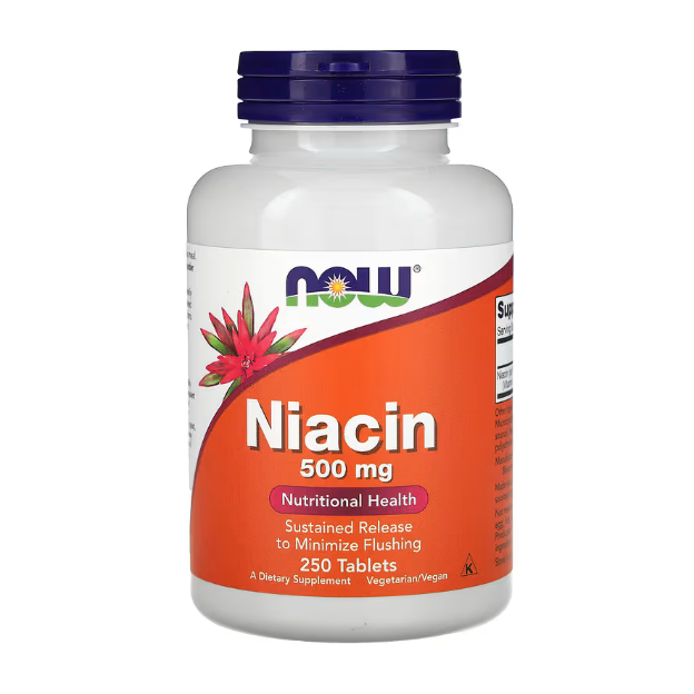 【現貨快速達】美國NOW Foods Niacin，250毫克，500毫克 菸鹼酸維生素B3煙酸緩釋Flush-Free-細節圖3
