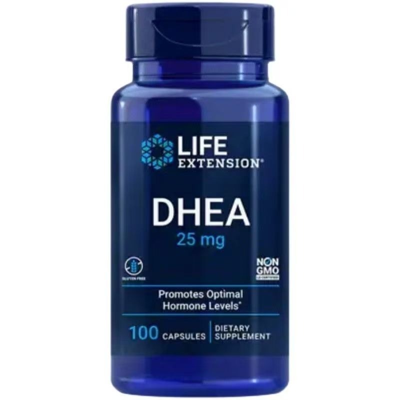 【現貨快速達】Life Extension 脫氫表雄酮 25mg，100粒/100mg，60粒 青春素DHEA超級荷爾蒙-規格圖3