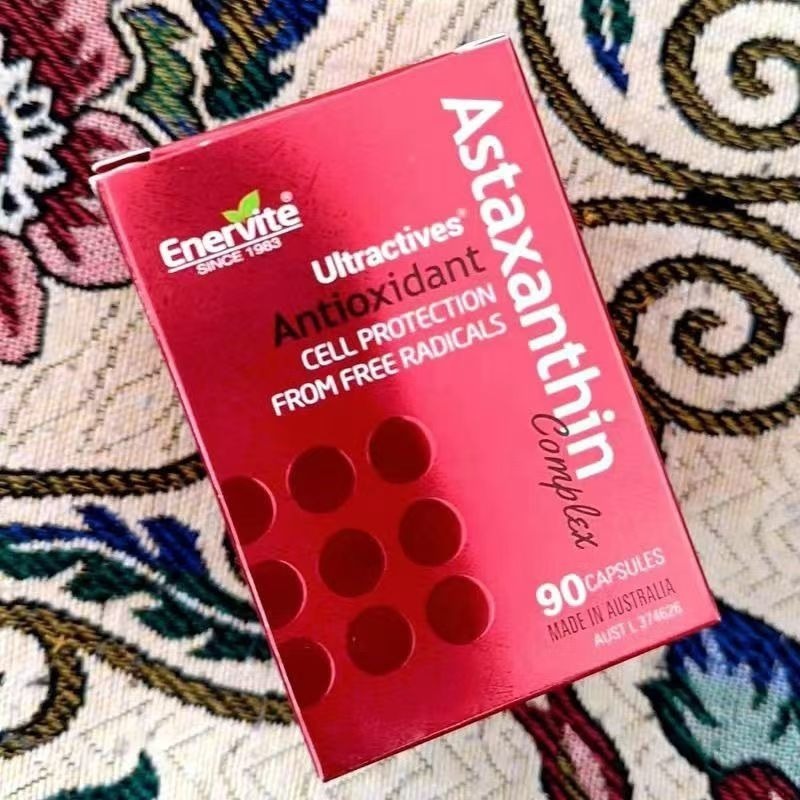【現貨不用等】澳商Enervite澳樂維他升級版蝦紅素90粒蝦青素.藻紅素.類胡蘿蔔素營養濃縮精油萃取雨生紅球藻精華-細節圖2