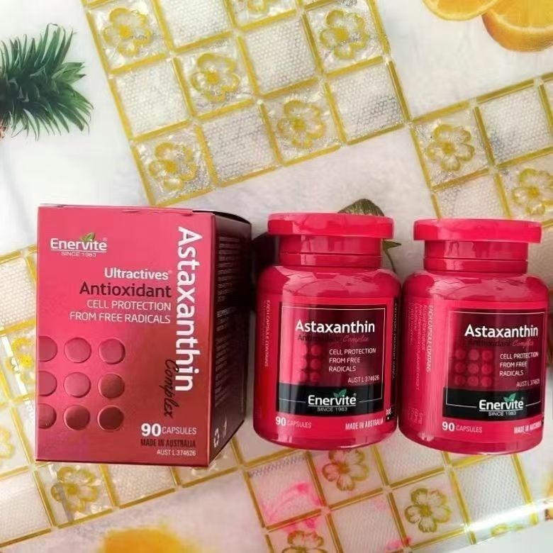 【現貨不用等】澳商Enervite澳樂維他升級版蝦紅素90粒蝦青素.藻紅素.類胡蘿蔔素營養濃縮精油萃取雨生紅球藻精華-細節圖3