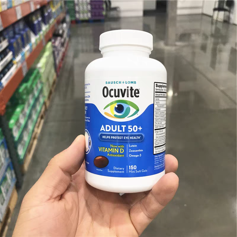 現貨Ocuvite美國ADULT50+葉黃玉米黃素150粒金盞花魚油EPA多元不飽和脂肪DHA維CDE鋅銅Omega-3-細節圖7