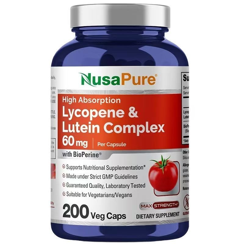 【現貨快速達】美國NusaPure Lycopene Lutein番茄紅素和葉黃素複合物200粒-細節圖4