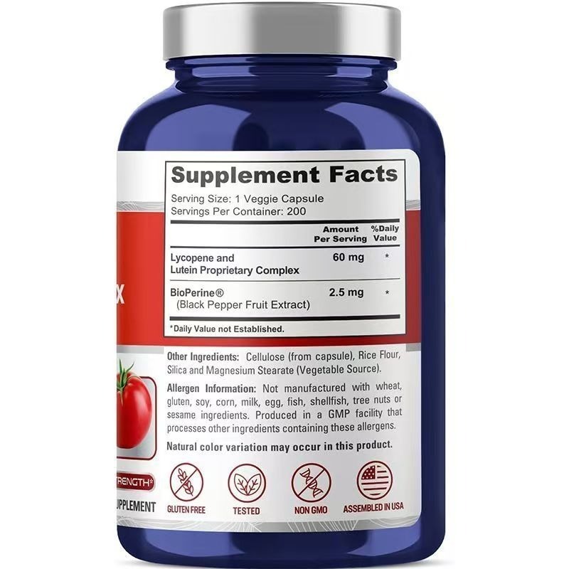 【現貨速達】美國NusaPure Lycopene Lutein番茄紅素和葉黃素複合物200粒-細節圖2
