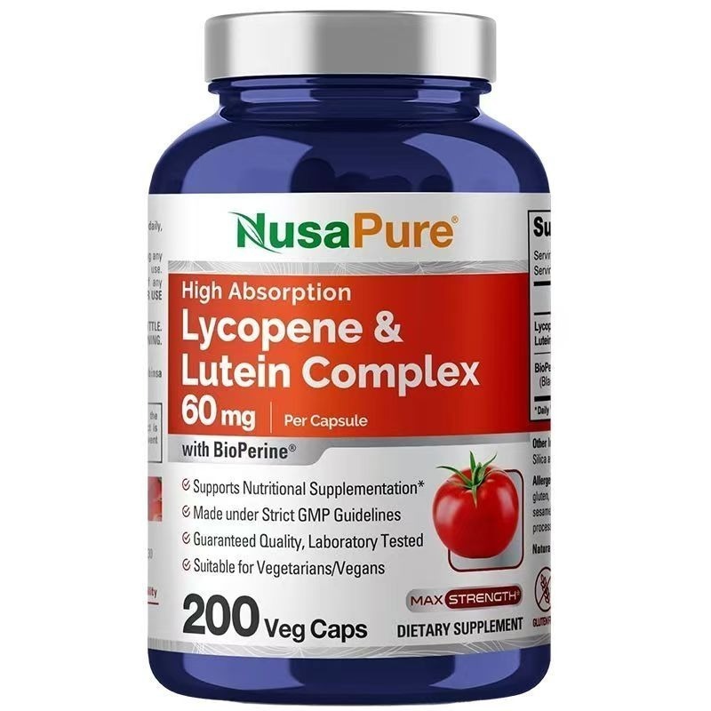 【現貨速達】美國NusaPure Lycopene Lutein番茄紅素和葉黃素複合物200粒-細節圖4