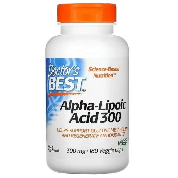 【現貨快速達】Doctor＇s Best阿爾法α-硫辛酸Alpha Lipoic Acid，300mg，180粒-細節圖2