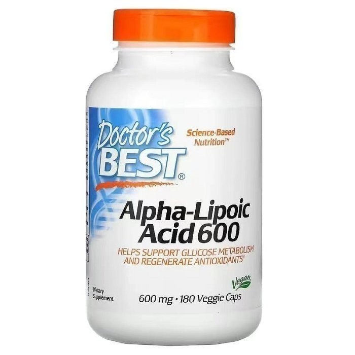 【現貨快速達】Doctor＇s Best阿爾法α-硫辛酸Alpha Lipoic Acid，600mg，180粒-細節圖2