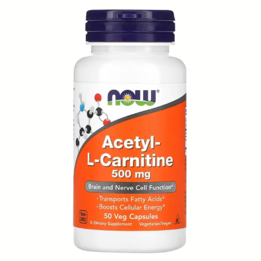 諾奧乙醯左旋肉堿，500mg，50粒，100粒，200粒 素食膠囊 now Acetyl-L-Carnitine-規格圖5