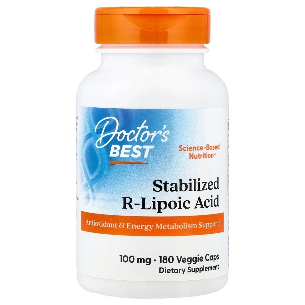【現貨】Doctor＇s Best, 穩定化 R-硫辛酸含生物素，100mg，200mg ，素食膠囊-細節圖3