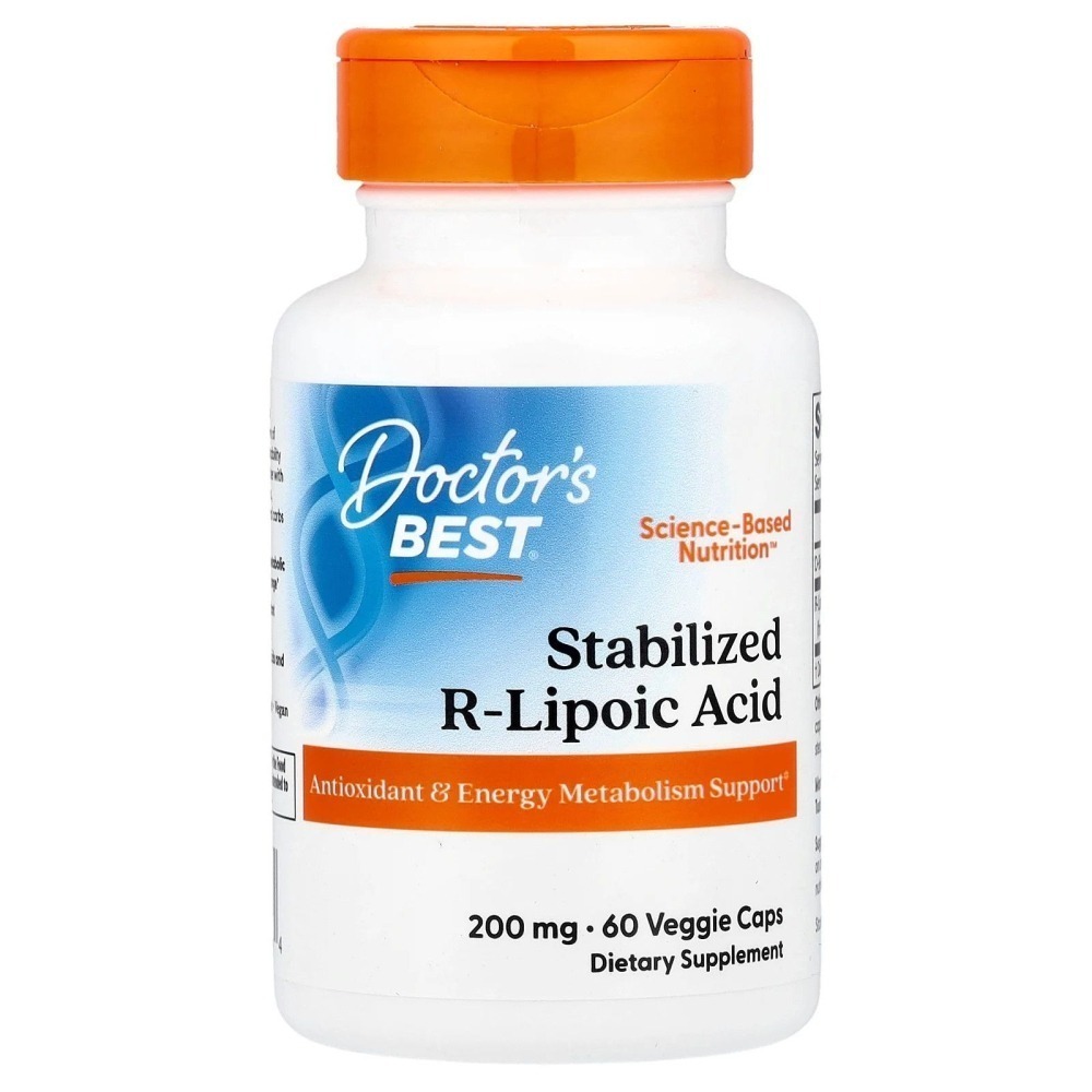 【現貨】Doctor＇s Best, 穩定化 R-硫辛酸含生物素，100mg，200mg ，素食膠囊-細節圖4