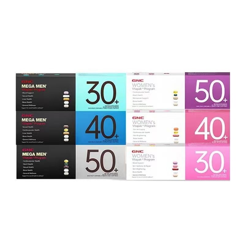 綜合多維礦 GNC健安喜 Vitapak 男性女性30+40+50+ 每日營養包時光包 30包30歲40歲50歲男士女士-細節圖8