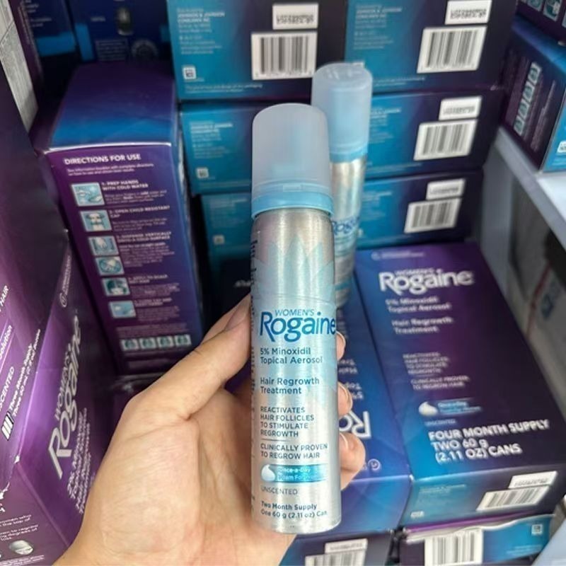 【現貨】美國 Rogaine 落建培健女士頭髮頭皮髮根毛囊慕斯泡沫強效5%單瓶60g，1瓶，2瓶整盒-細節圖3