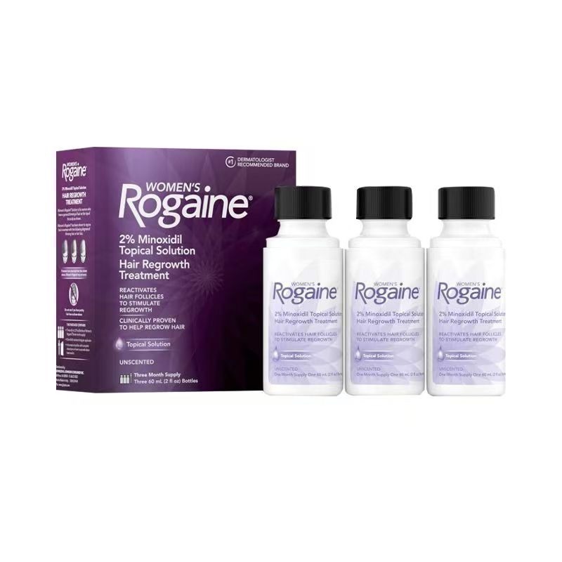 【現貨速達】美國 Rogaine 落建培健女士頭髮頭皮髮根毛囊營養液強效2%單瓶60g，1瓶，3瓶整盒-細節圖2