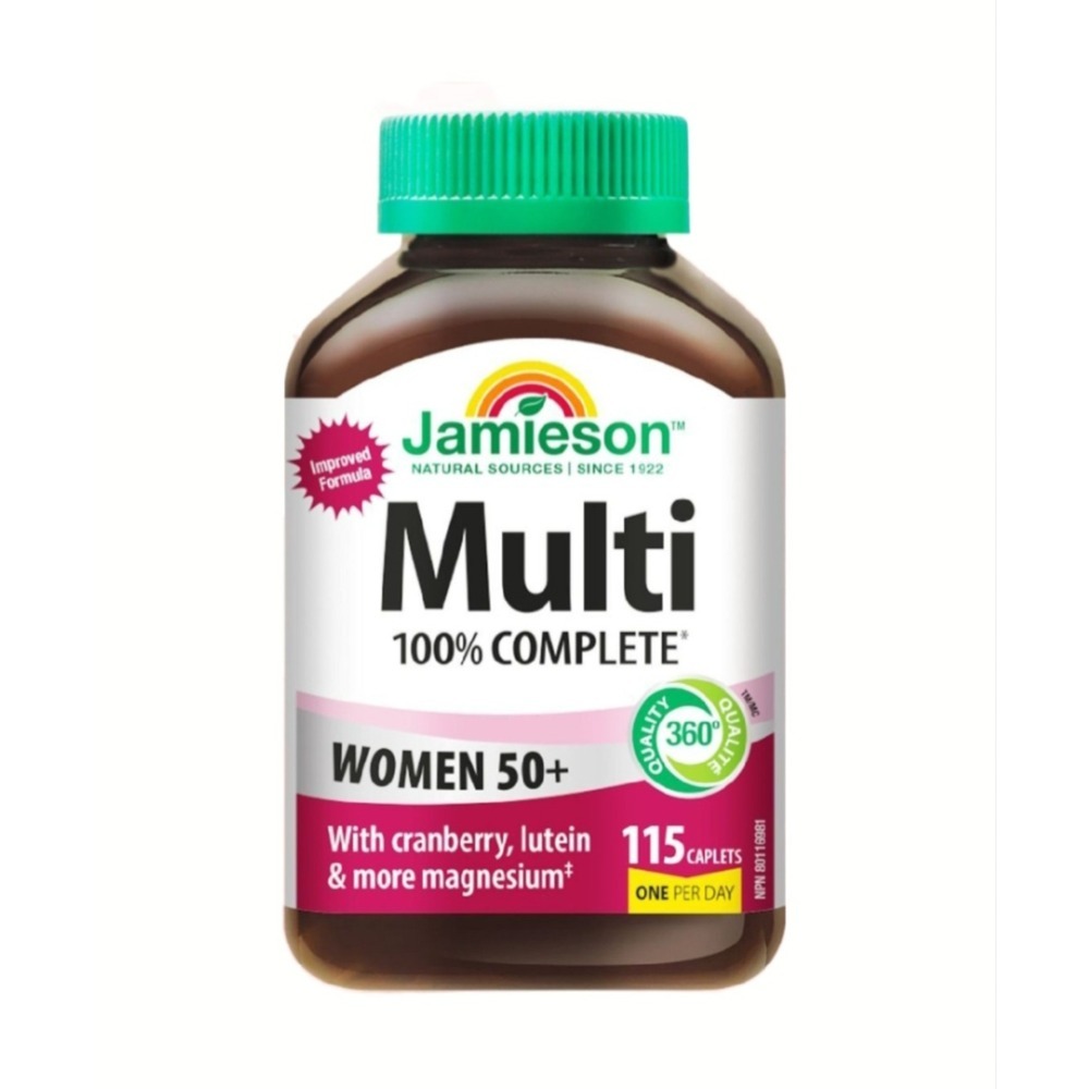 【現貨】115粒，160粒加拿大Jamieson健美生50歲以上女士綜合維生素礦物質50+多維礦-規格圖5