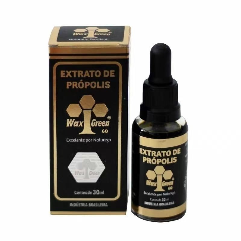 【現貨】巴西蜂膠wax green旺綠10號滴劑有酒精8瓶整盒原裝進口正品，單瓶30ml裝-細節圖2