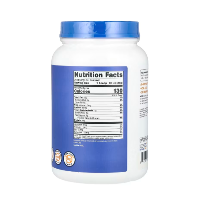 Nutricost, 分離乳清蛋白，原味，2 磅（907 克），5 磅（2,268 克）-細節圖3