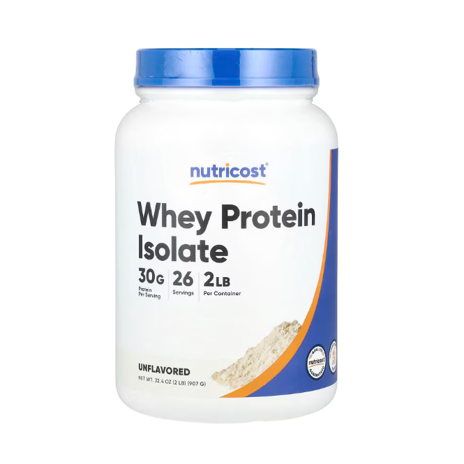Nutricost, 分離乳清蛋白，原味，2 磅（907 克），5 磅（2,268 克）-規格圖5