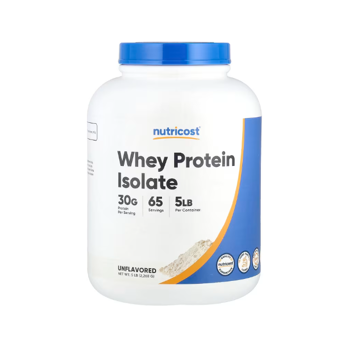 Nutricost, 分離乳清蛋白，原味，2 磅（907 克），5 磅（2,268 克）-規格圖5