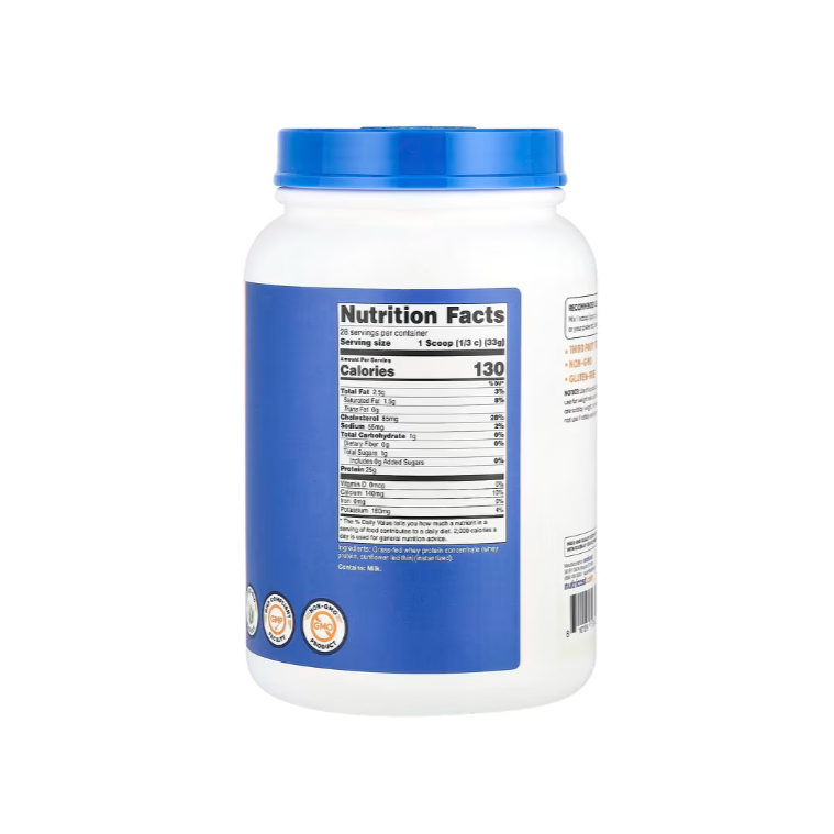 Nutricost,草飼濃縮乳清蛋白，原味，2 磅（907 克）,草飼濃縮乳清蛋白，原味，5 磅（2,268 克）-細節圖3
