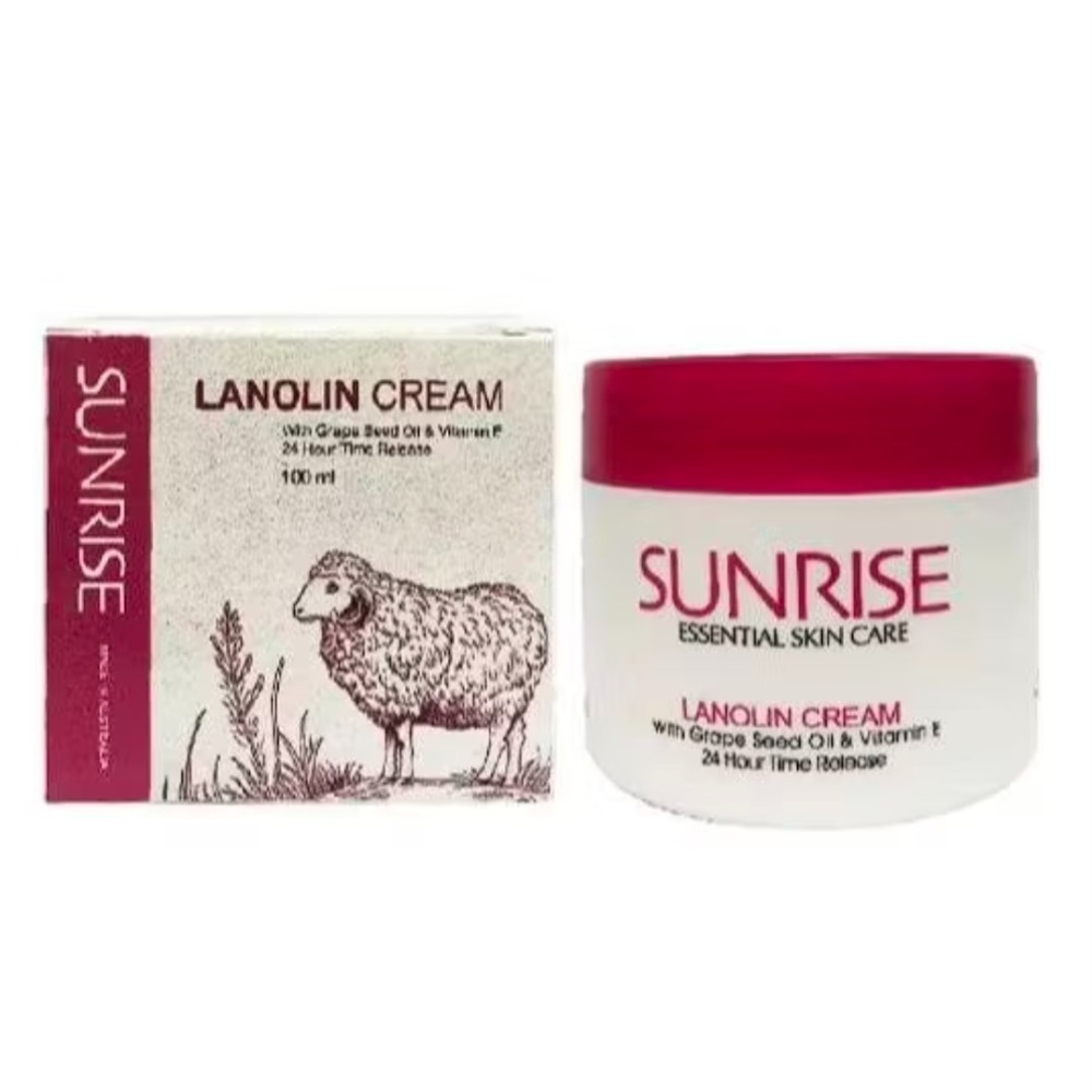 【現貨】澳洲Sunrise綿羊油葡萄籽100ml羊胎盤霜膠原蛋白角鯊烯(深海鯊魚肝油)酪梨油（油酸）維E葉黃素植物固醇-規格圖3