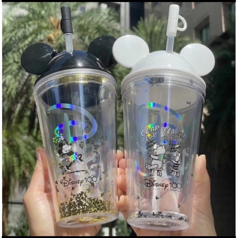 迪士尼系列-米奇造型雙層吸管杯（款式隨機）-細節圖2
