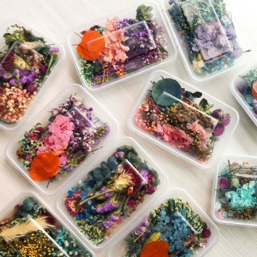 小布點∣乾燥花材料組∣乾燥花 永生花 乾花 材料包 拼貼 彩繪 DIY 美勞 手作材料 decoupage-細節圖3