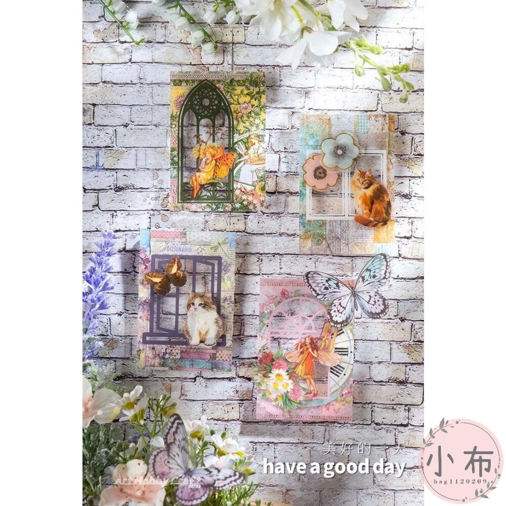 小布點∣窗台花園-PET貼紙∣PET貼紙 手帳 DIY 拼貼 手作 蝶古巴特 Decoupage 餐巾紙 拼貼膠-細節圖4