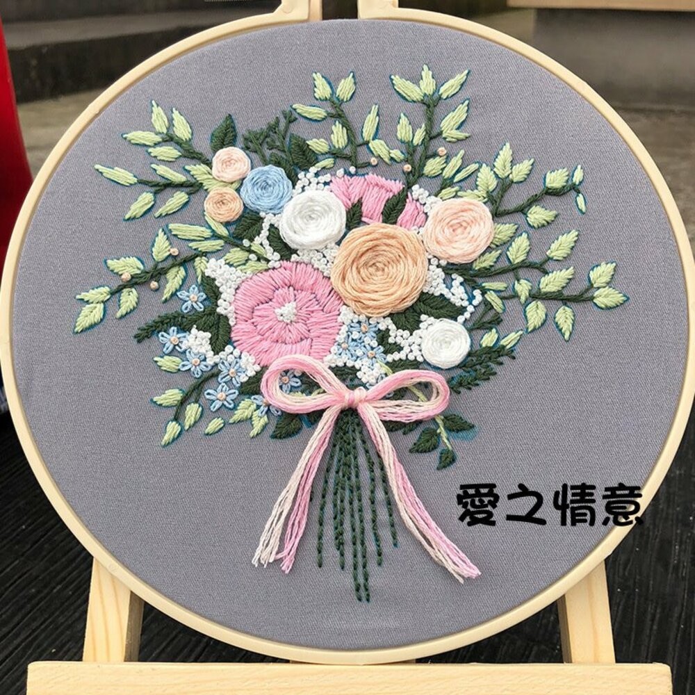 小布點小布點∣繁花歐式刺繡材料包-含繡朋∣親子手作 兒童手作 DIY 美勞 手作材料 美勞 手作 幼稚園 安親班 補習-規格圖11