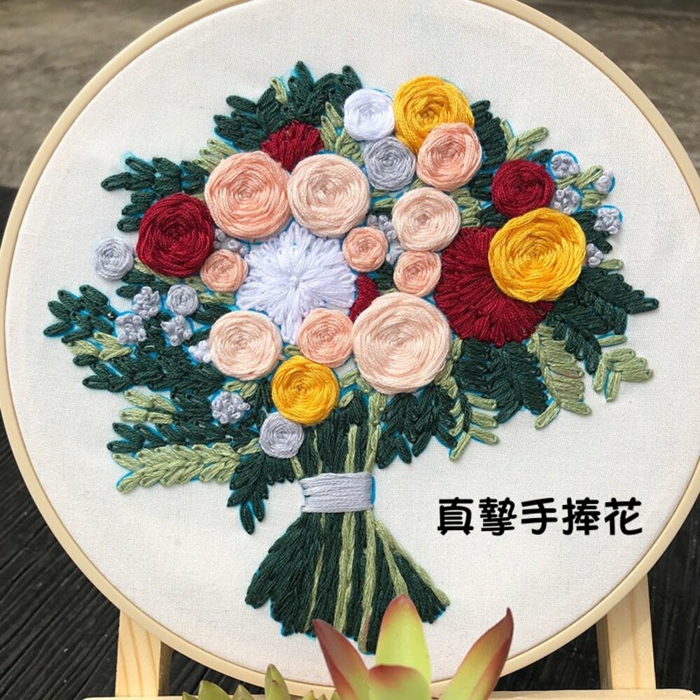 小布點小布點∣繁花歐式刺繡材料包-含繡朋∣親子手作 兒童手作 DIY 美勞 手作材料 美勞 手作 幼稚園 安親班 補習-規格圖11