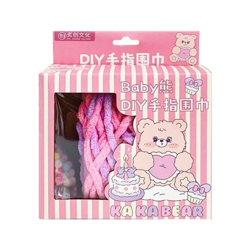 小布點︱DIY毛線手指圍巾-細線︱交換禮物 手織圍巾 手工編織diy 手織粗線 冬季保暖圍巾 diy編織-細節圖2