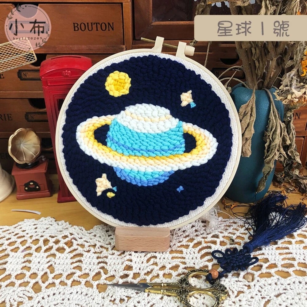 小布點∣戳戳繡DIY刺繡-含繡朋∣刺繡DIY 戳戳繡 戳戳繡材料包 毛線戳戳繡 刺繡材料包 毛線刺繡 俄羅斯戳戳繡-細節圖9