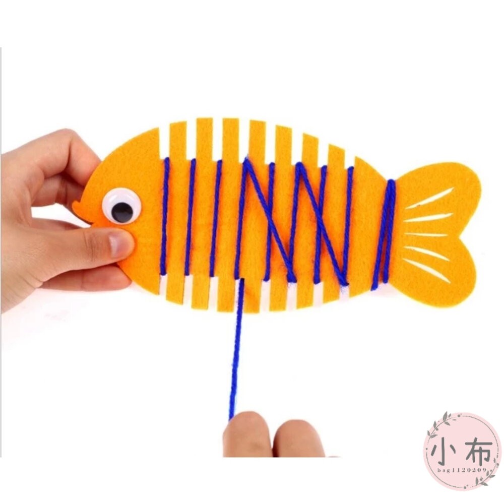 小布點繞線魚材料包兒童手作 DIY 美勞 手作材料 手作 幼稚園 安親班 補習班 DIY材料包-細節圖3