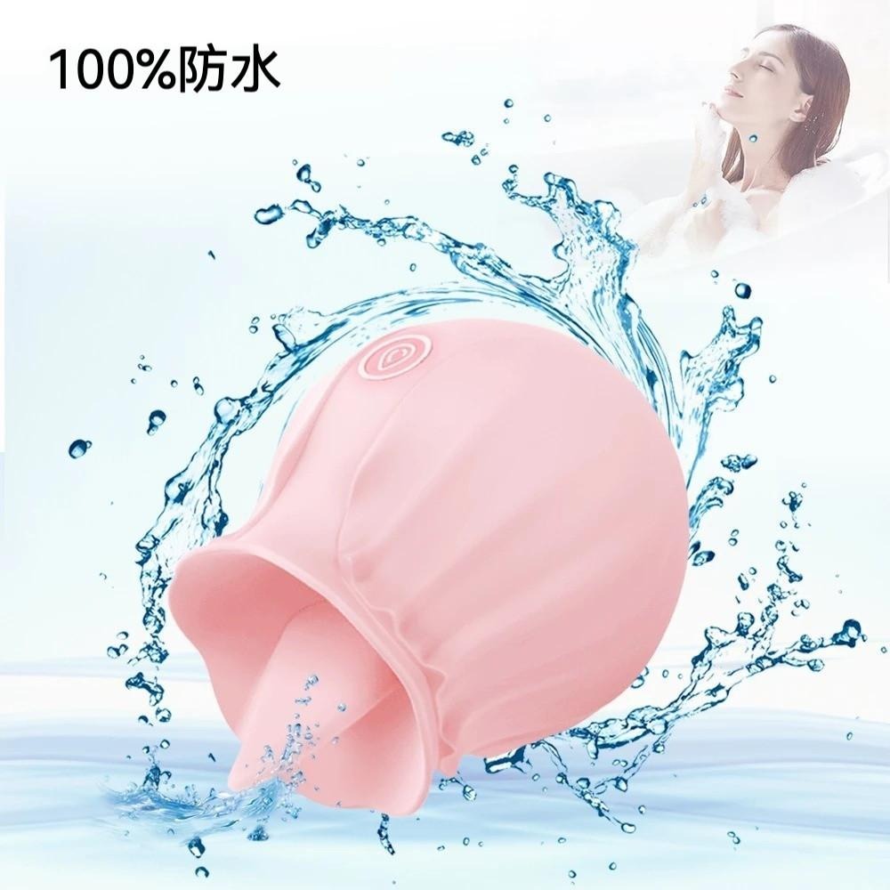 愛如潮水❤  舌舔器 玫瑰花舌 自慰器 高潮神器 女用情趣用品 情趣用具 迷你自慰器 磁吸充電 連續快感-細節圖3