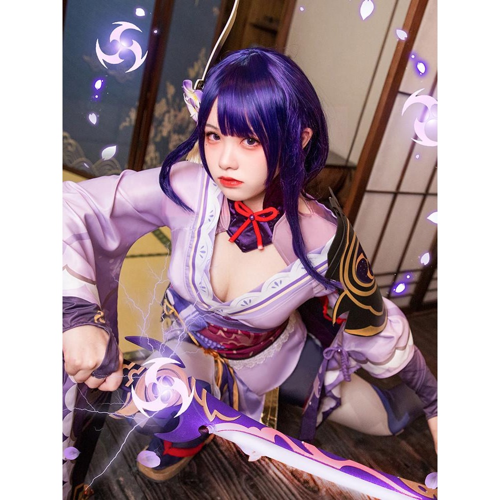 愛如潮水❤ 原神 雷電將軍 性感角色扮演 角色誘惑 情趣內衣 cosplay-細節圖4