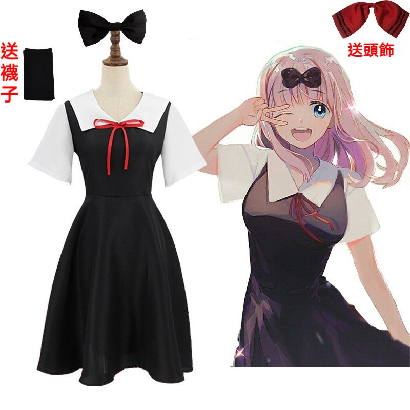 ♡我婆嚴選♡ 輝夜姬想讓人告白～天才們的戀愛頭腦戰～ 藤原千花 四宮輝夜 動漫 cosplay-細節圖3