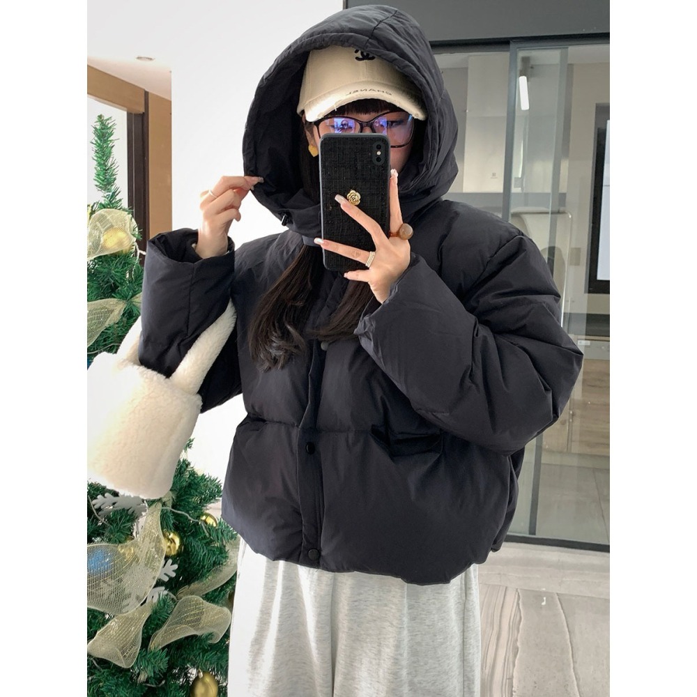 短款連帽可拆鴨絨外套-細節圖2